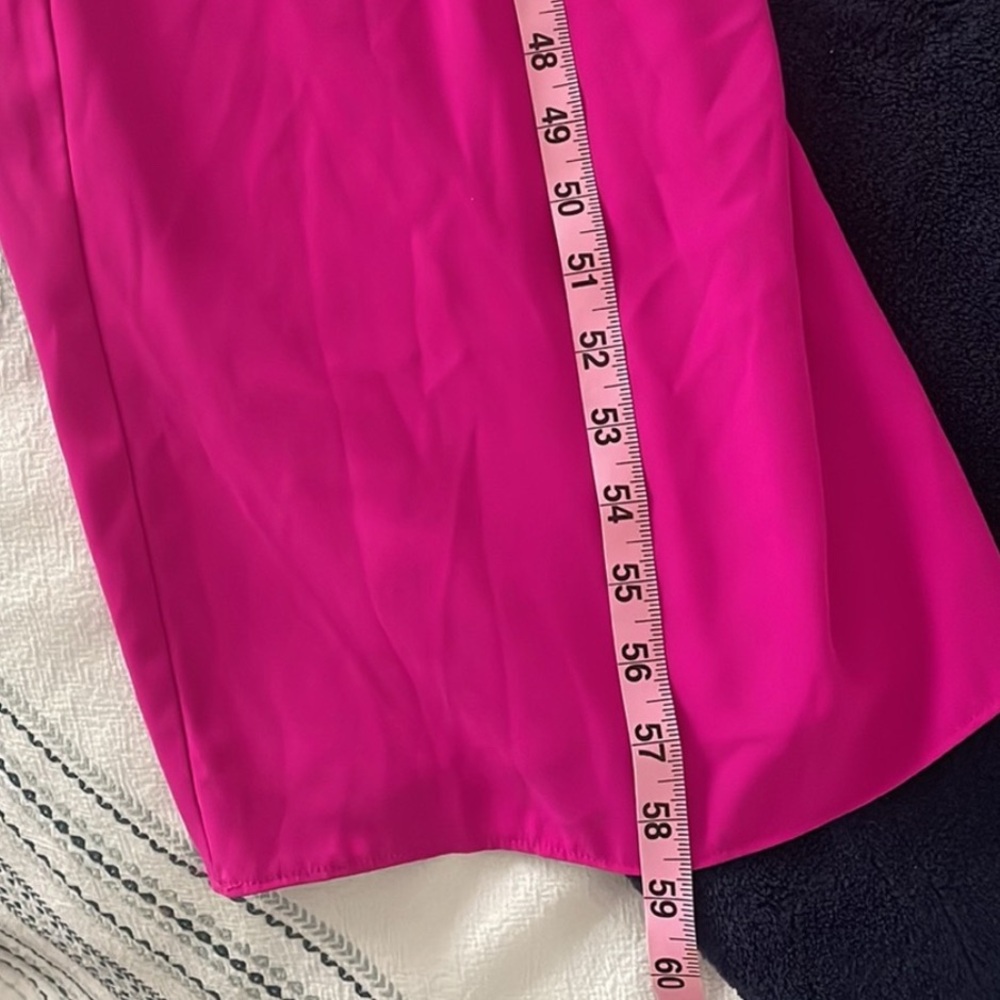 Adam Lippes Hot Pink Long-Sleeve Wide-Leg Jumpsuit - Picture 15 of 16